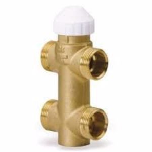 Kép Fan-coil 3/4" KK by-pass  3 járatú szelep 4 csöves rendszerehez 2,8/1,8 Kvs