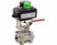 Kép 746xsBSP rozsdamentes 3 részes golyóscsap SF végálláskapcsolóval  1/4" + SF012 FF CF8M / Mechanical LSB IP67