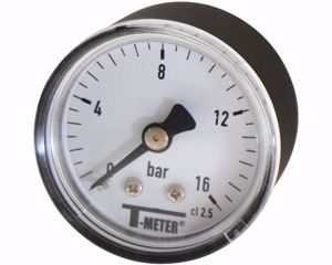 Kép Nyomásmérő manométer 0/4bar Ø40 BSP 1/8" 1640 hátsó száraz