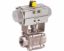 Kép Pneumatikus rozsdamentes gömbcsap  BSP menet 1/4" + RES51 rugós visszatérés / DP=10bar max