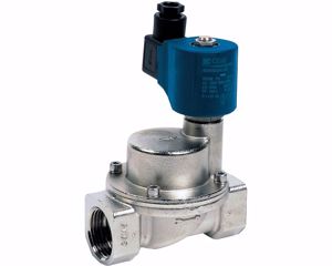 Kép ESV 90 sárgaréz mágnesszelep 1/2'' szervo rásegítésű, alapállapotban zárt, 48V AC