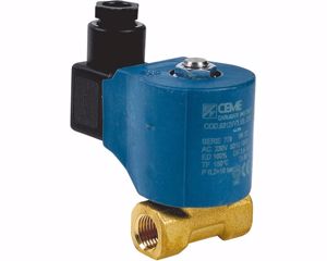 Kép EST 93 sárgaréz mágnesszelep 3/8'' direkt működésű, alapállapotban zárt, 48V AC