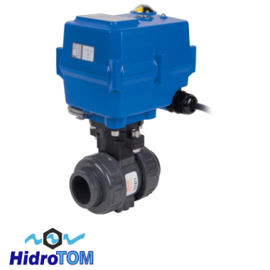 Kép PVC-U gömbcsap B1 DN25 d32 + TCR05  szelepmozgató motor 230 V